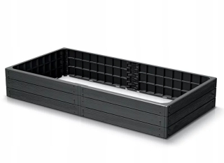 Prosperplast kvetináč 149 cm x 75 x 25 cm priemer 75,6 cm plast grafit